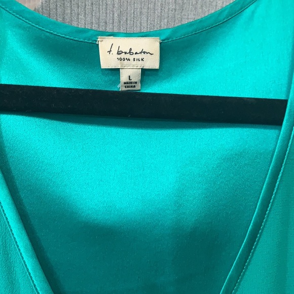 Babaton 100% silk hi low dress - Picture 2 of 2